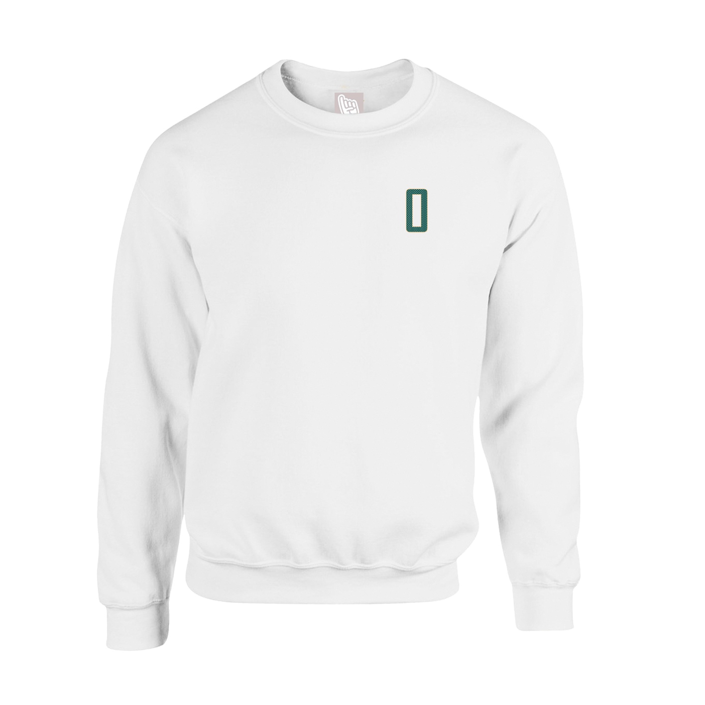 Fleece Crew — Front Shirsy in White