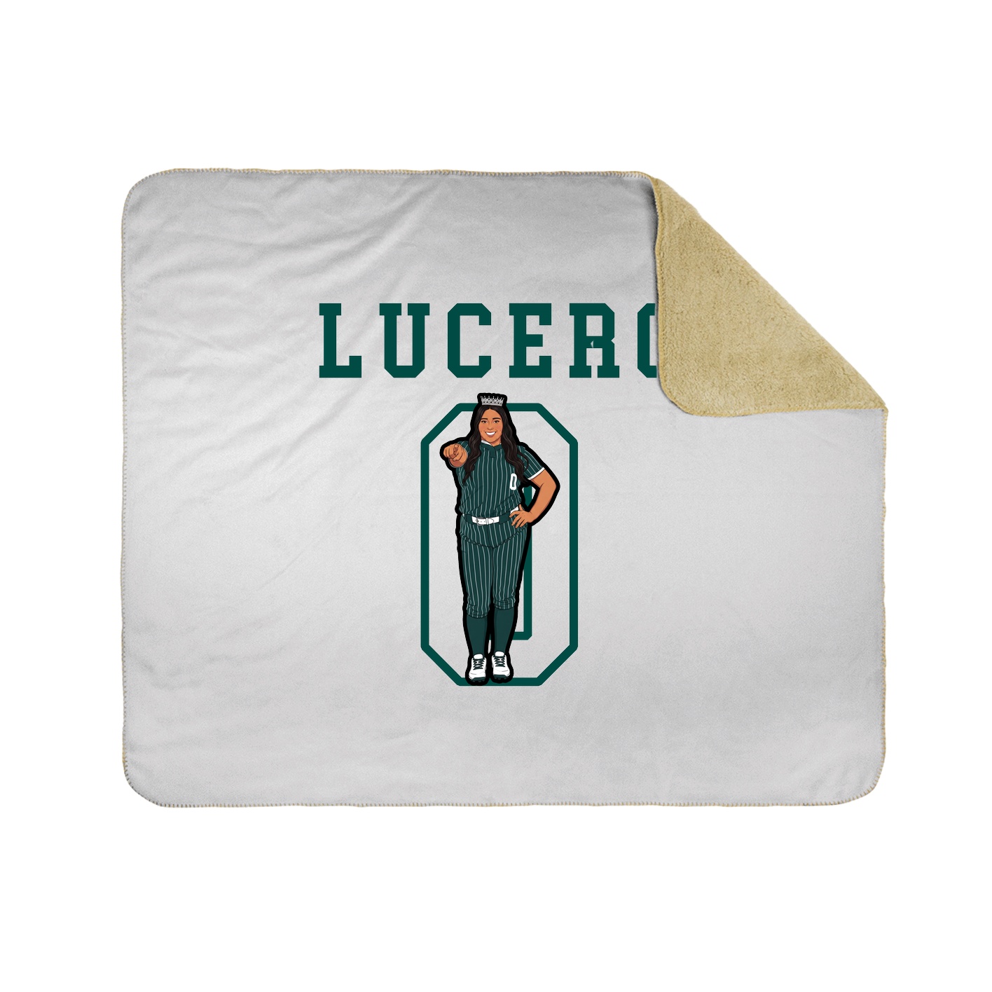 Throw Blanket — Shirsey in White