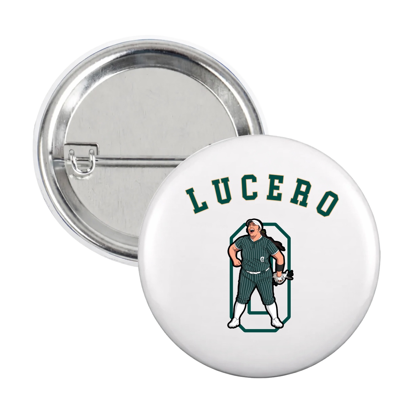 Game Day Button — Shirsey Arch in White
