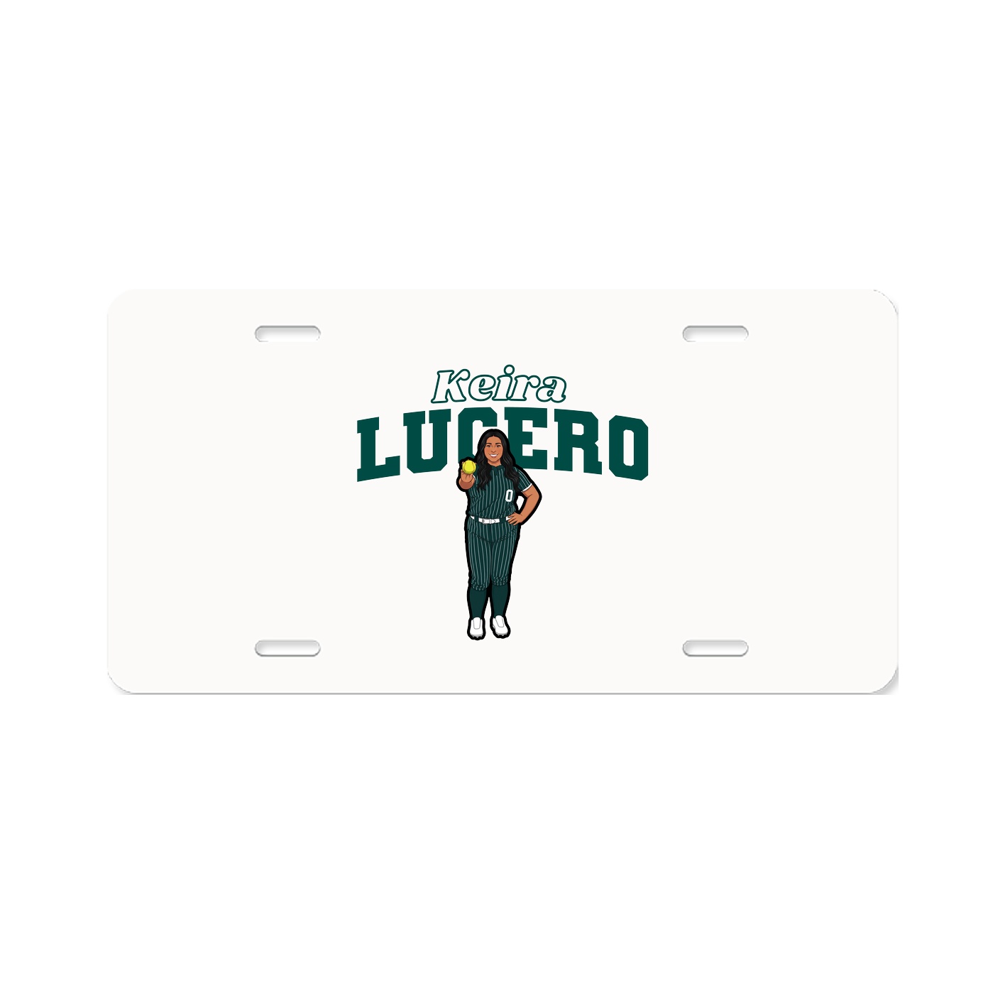 License Plate — Name Arch in Classic