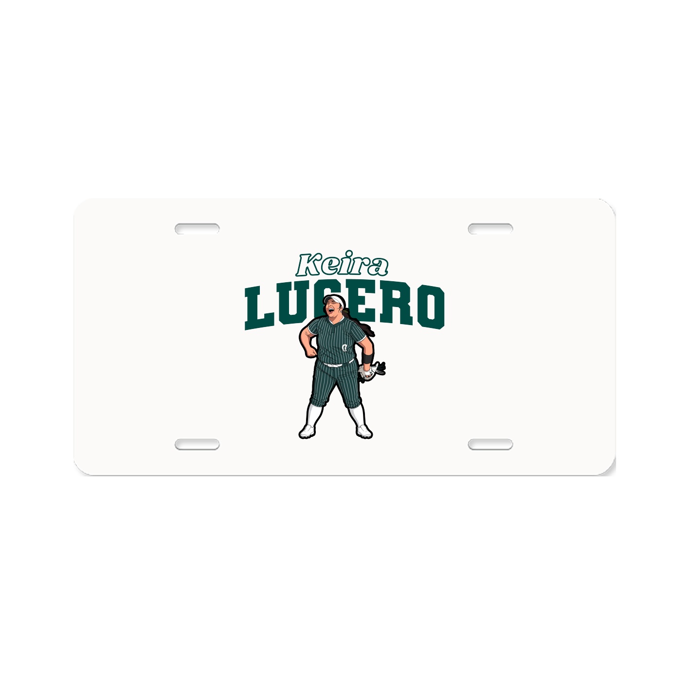 License Plate — Name Arch in Classic