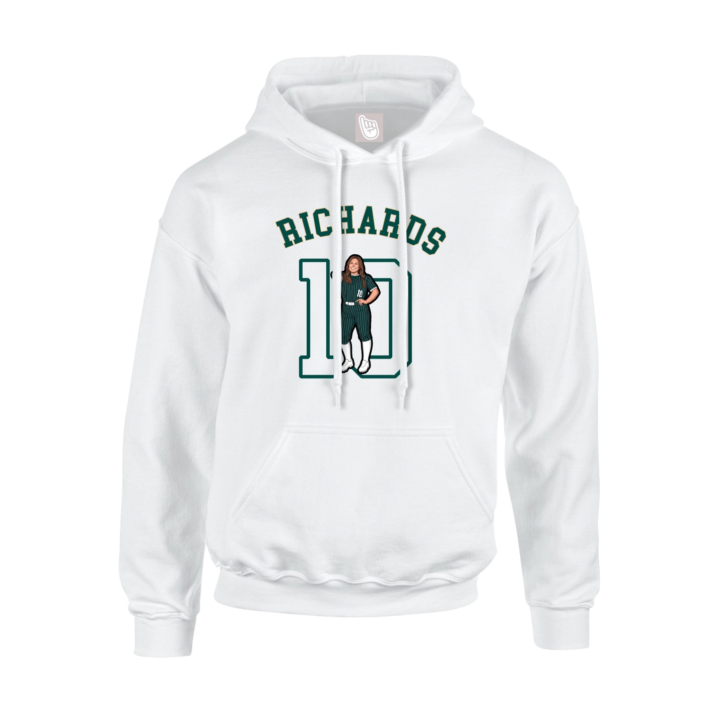 Hoodie — Shirsey Arch in White