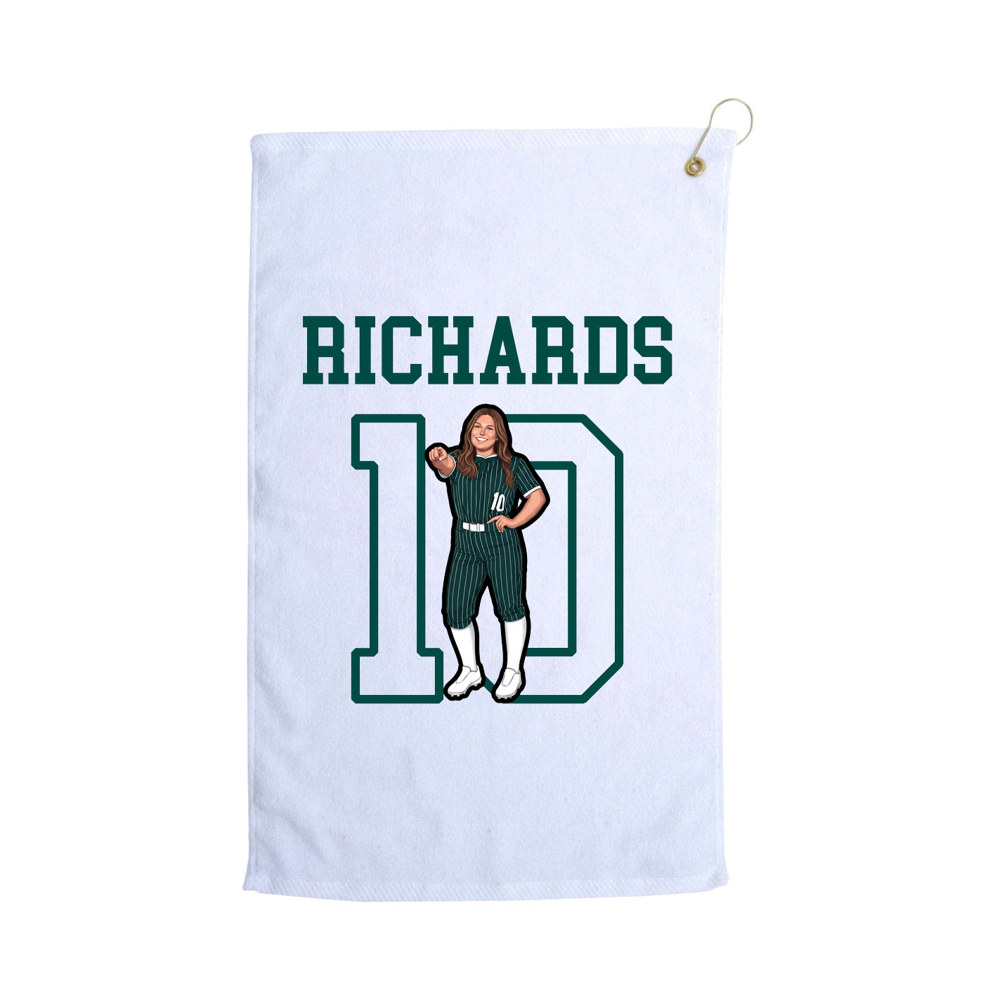 Golf Towel — Shirsey in White