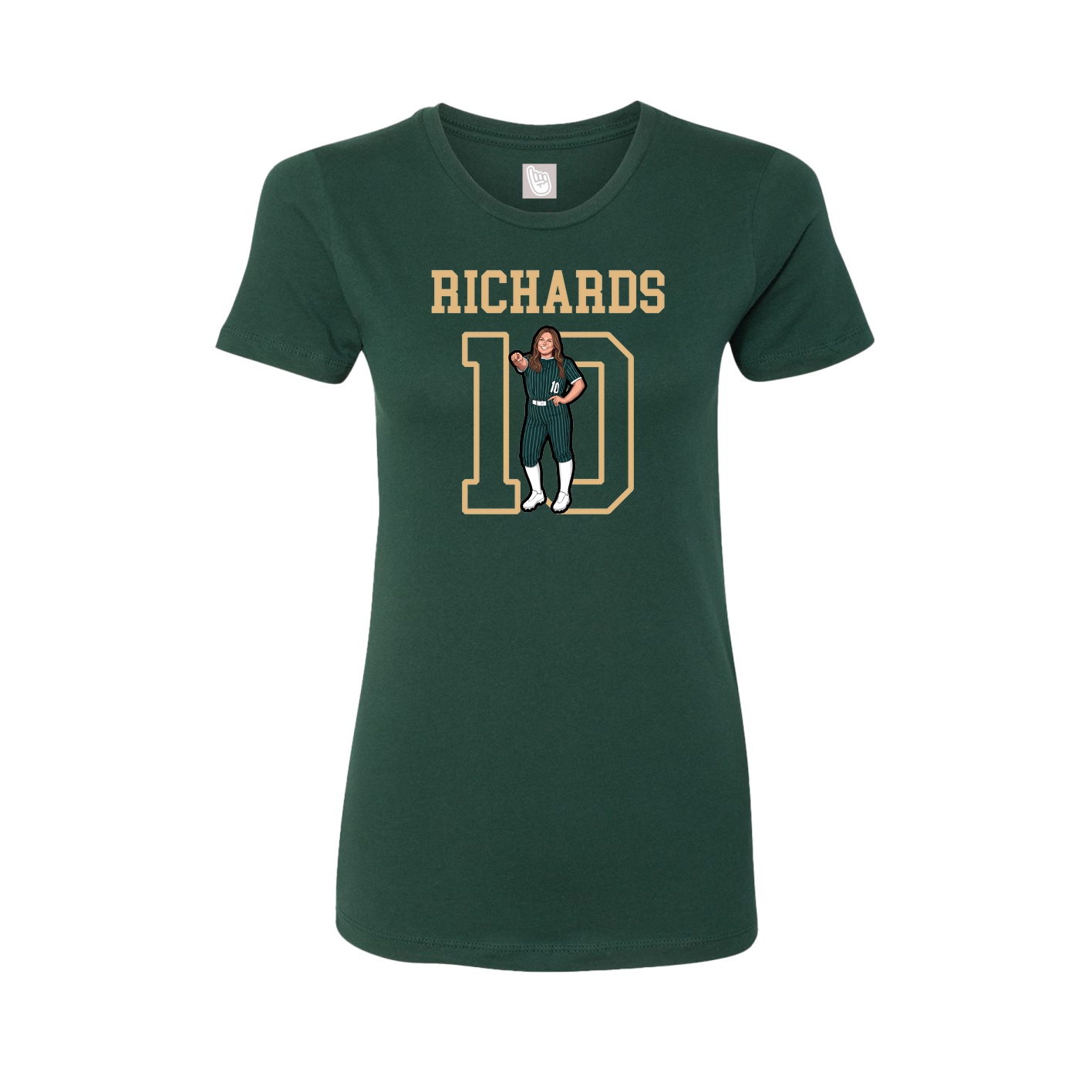 Fitted Women's Tee — Shirsey in Green