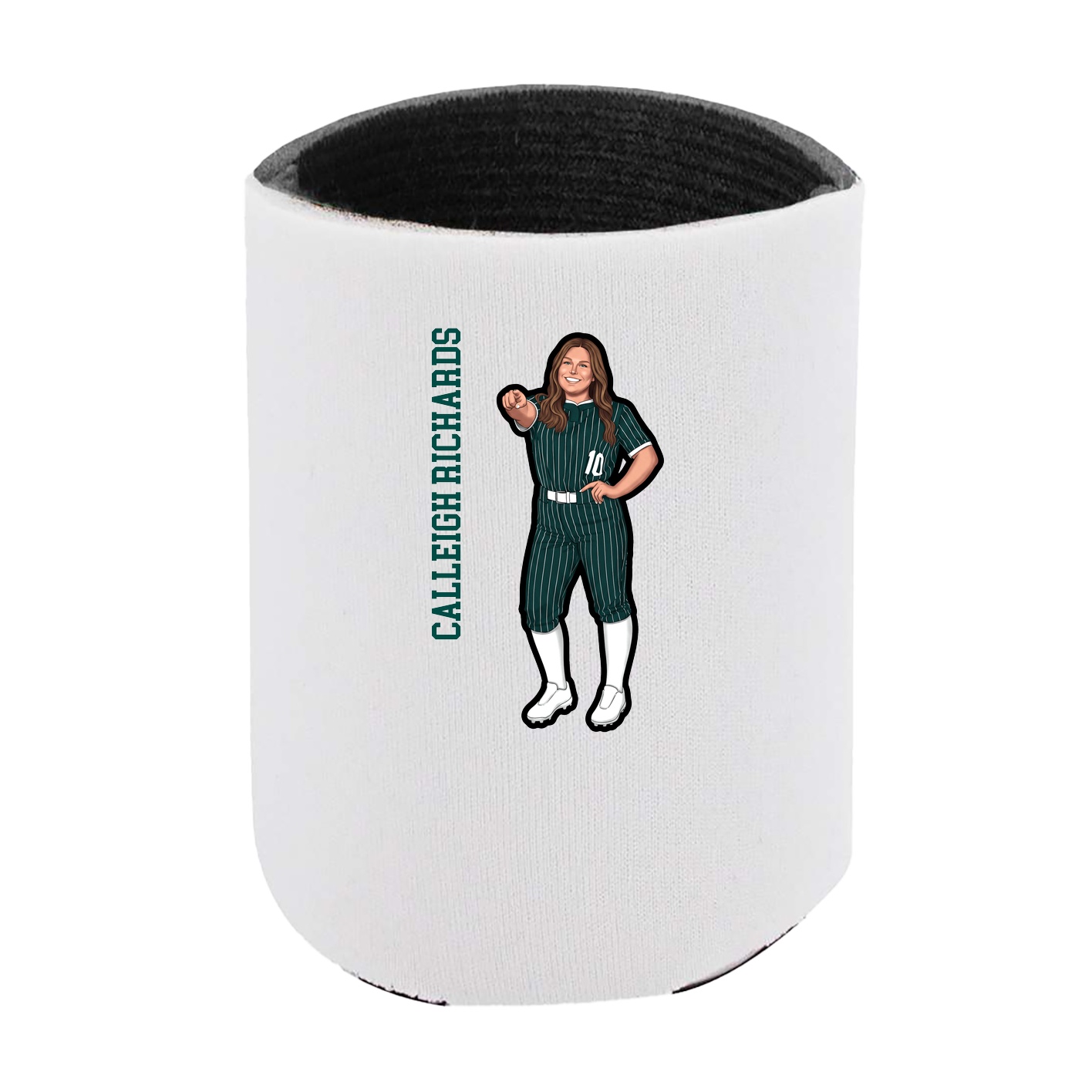 Can Holder — Name Vertical in White