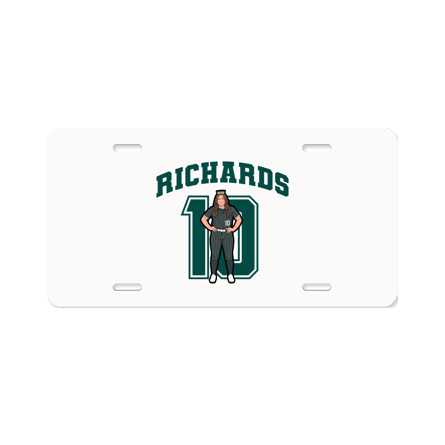 License Plate — Number in Classic