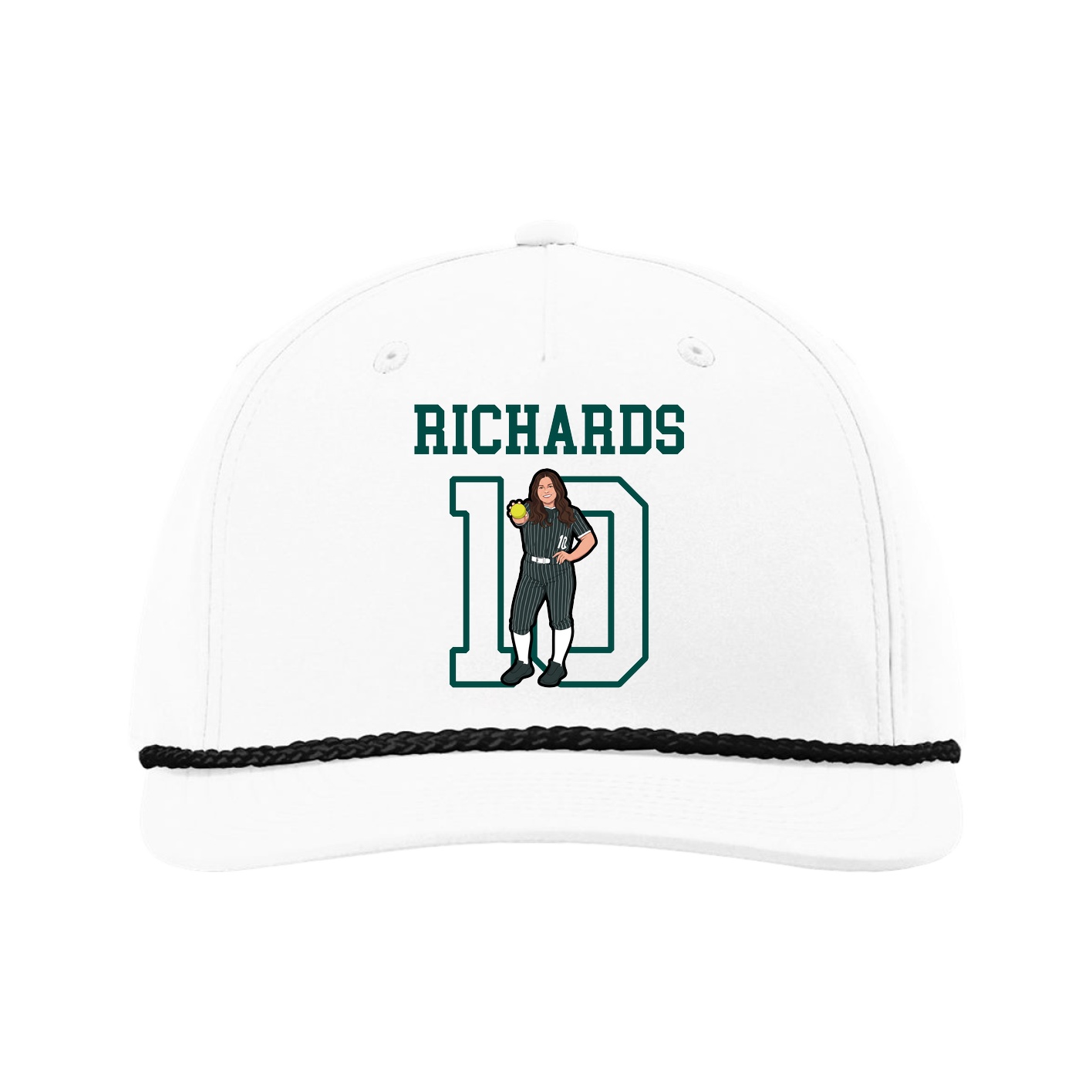 Five-Panel Classic Rope Cap — Shirsey in White