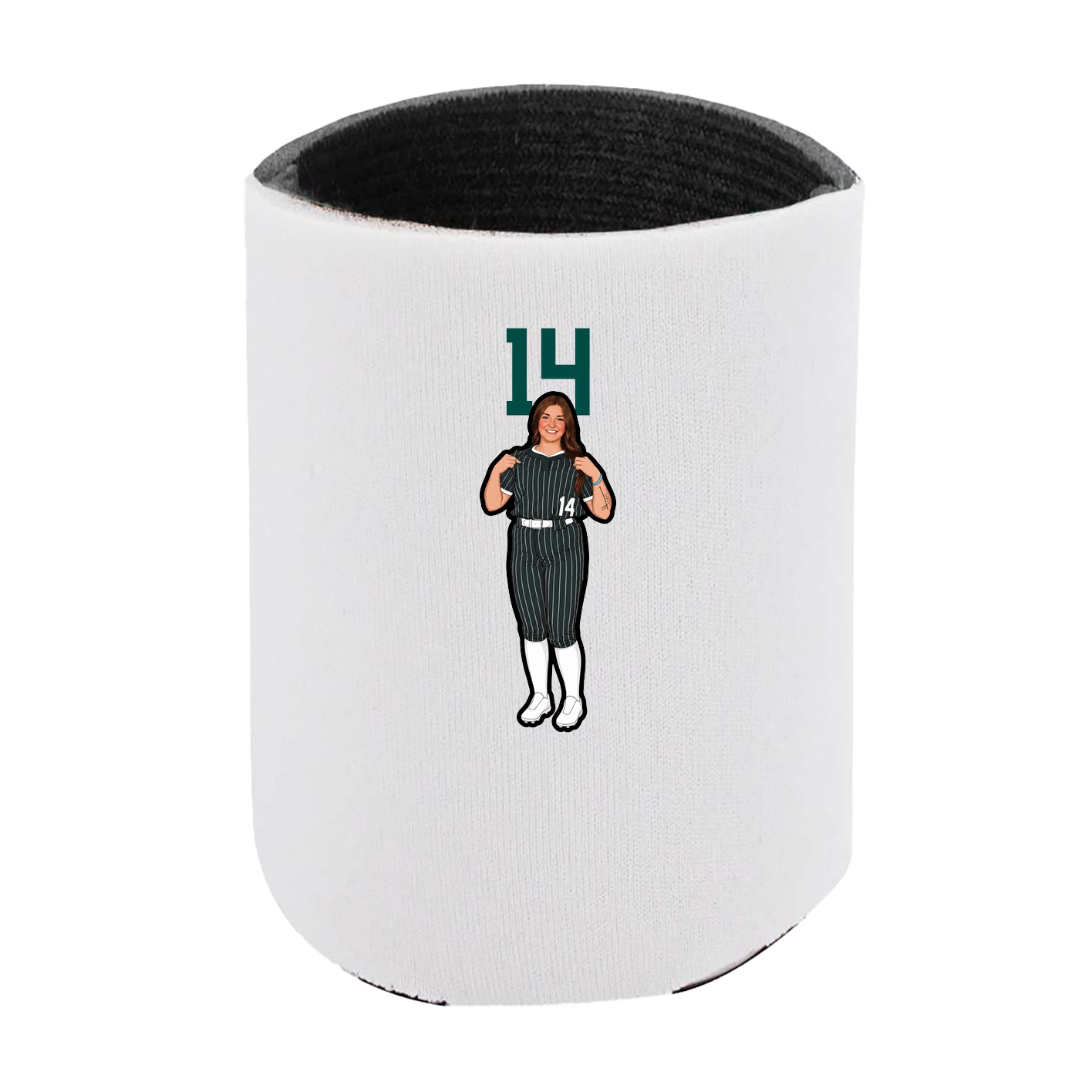 Can Holder — Number Top in White