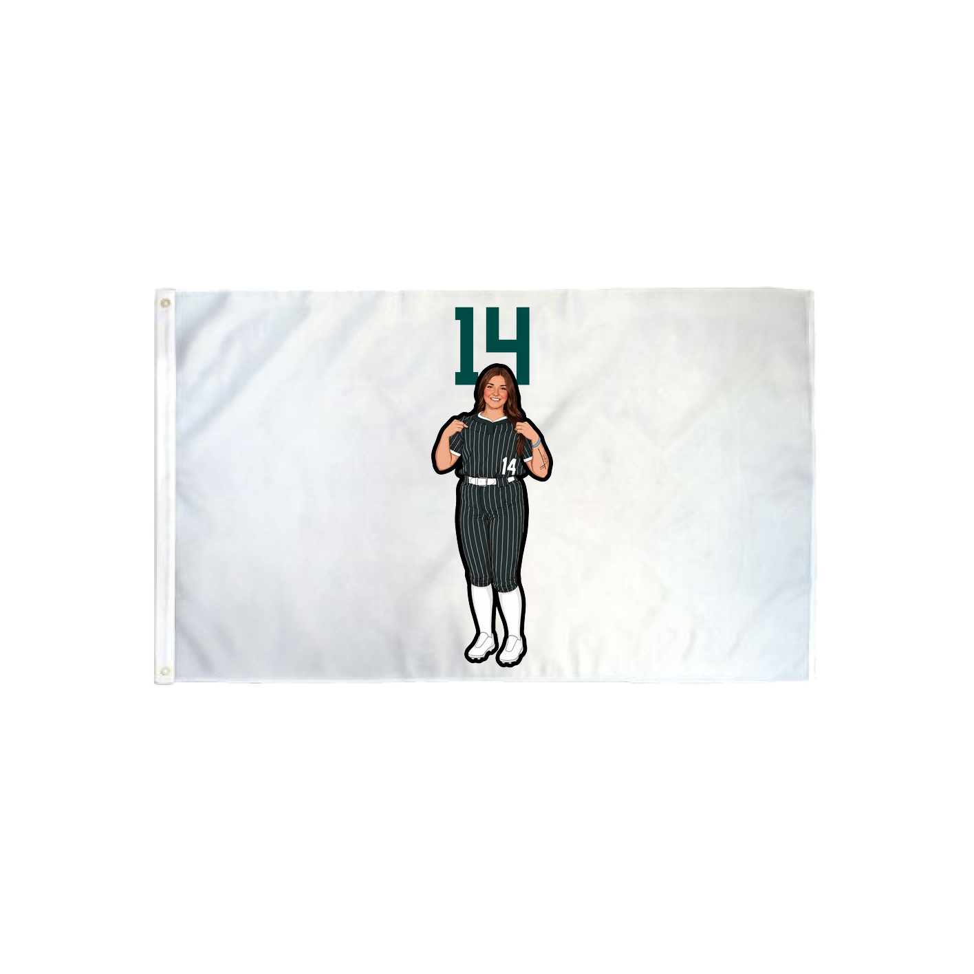 3x5 Flag — Number Top in Classic