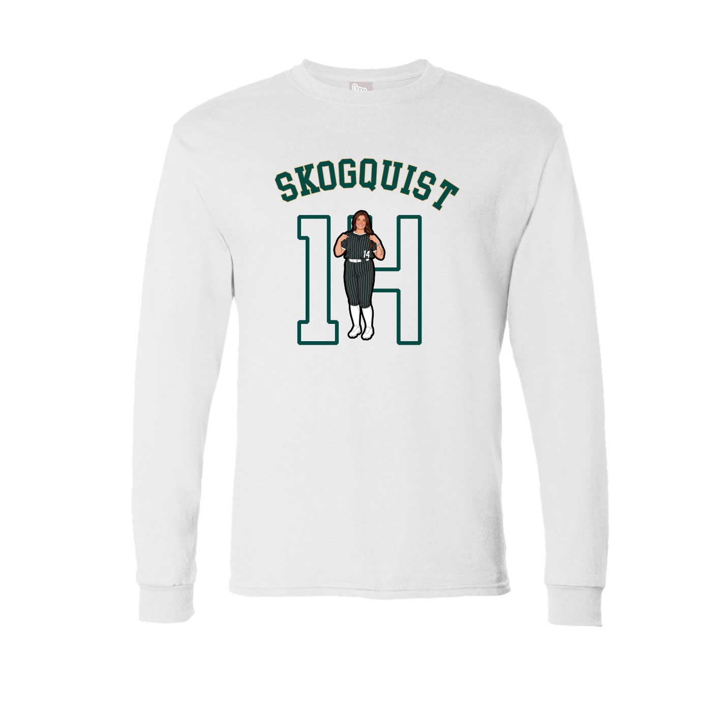 Long Sleeve Tee — Shirsey Arch in White