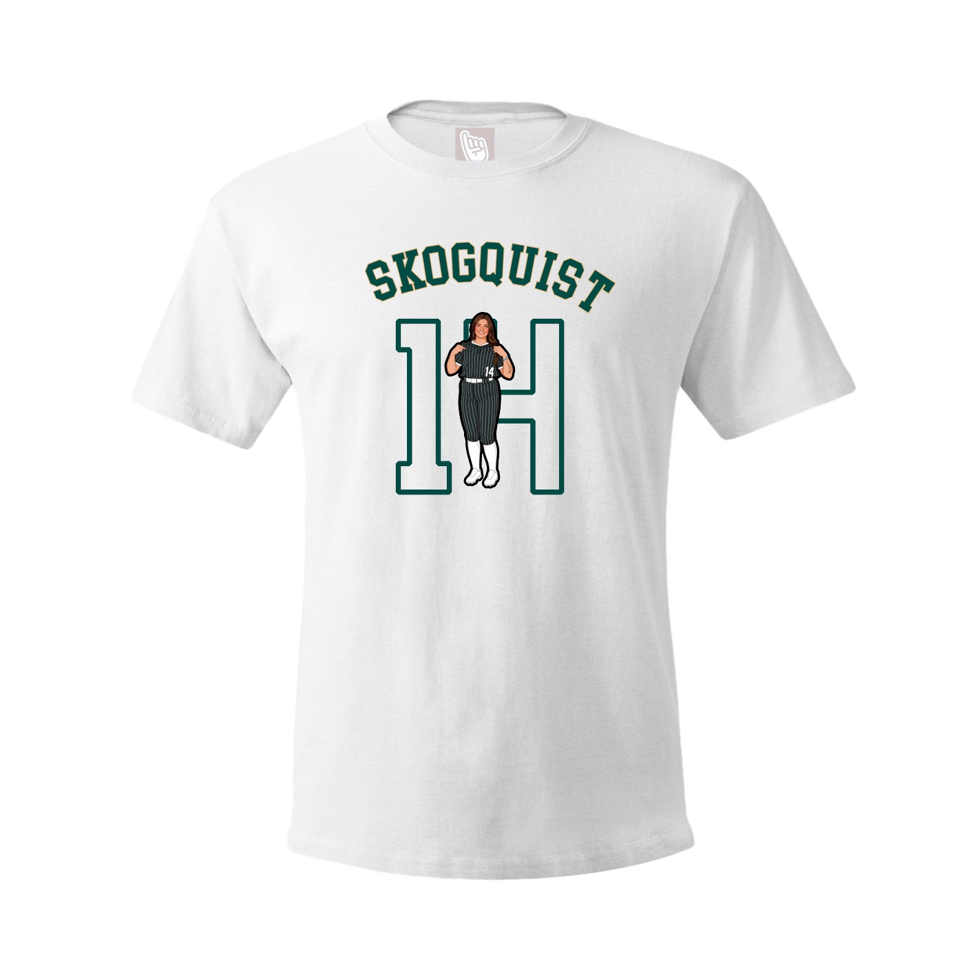 Youth Tee — Shirsey Arch in White