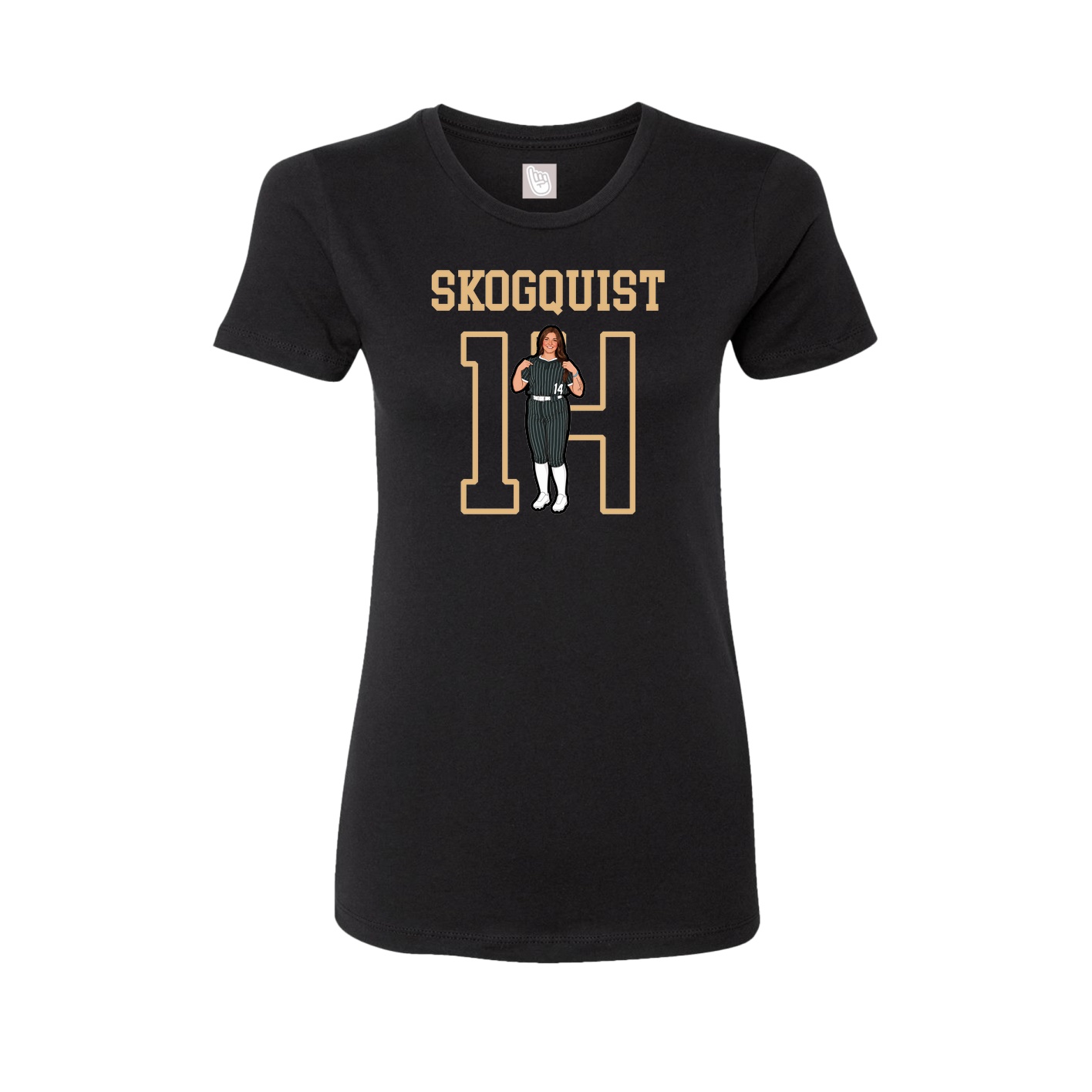 Fitted Women's Tee — Shirsey in Black