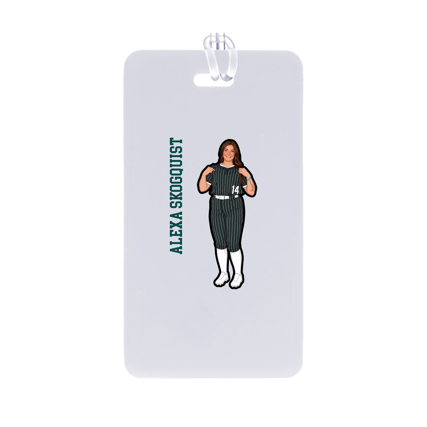 Bag Tag — Name Vertical in Classic
