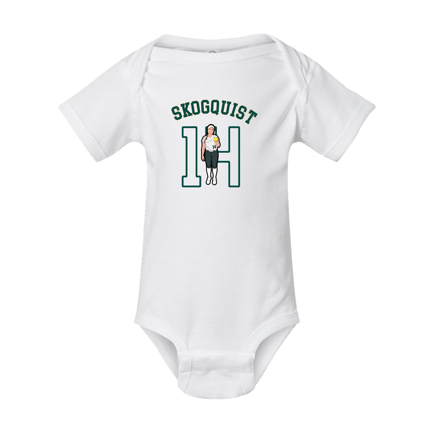 Baby Onesie — Shirsey Arch in White