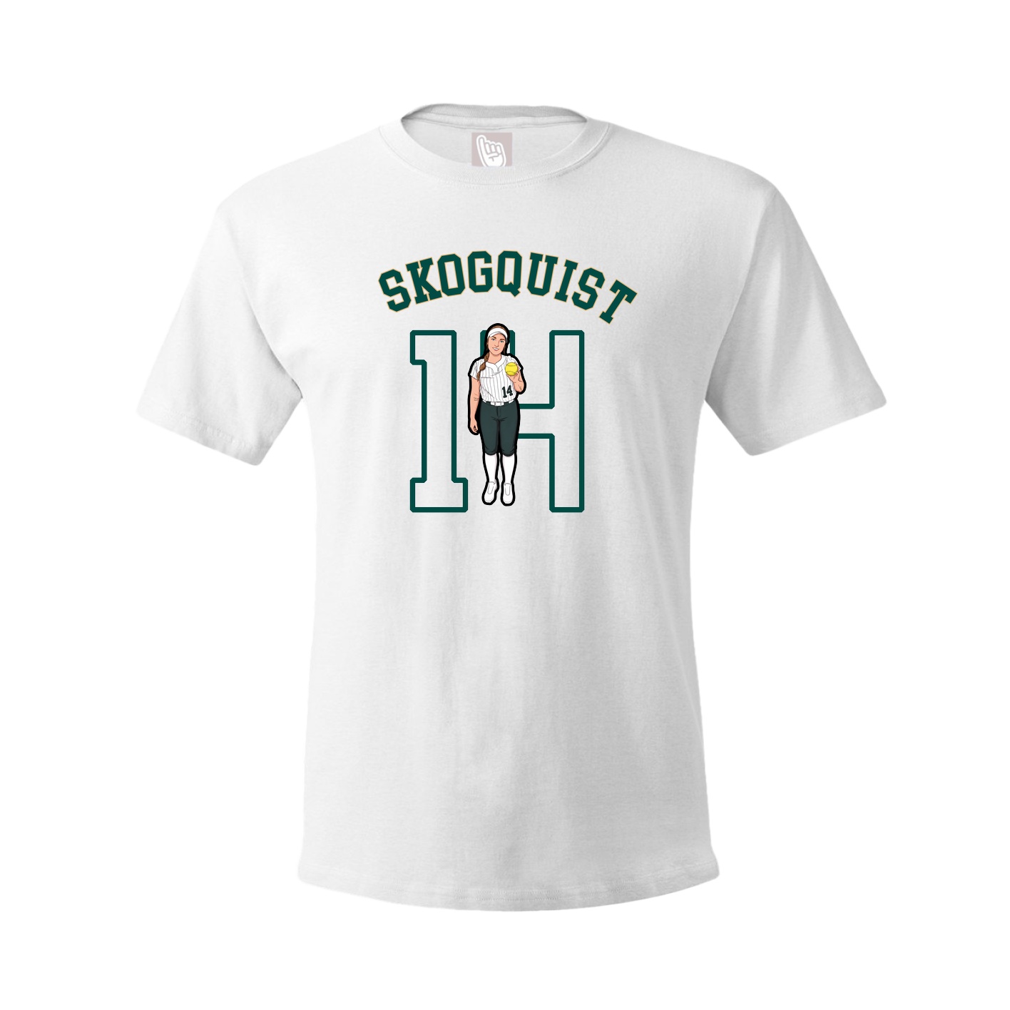 Youth Tee — Shirsey Arch in White