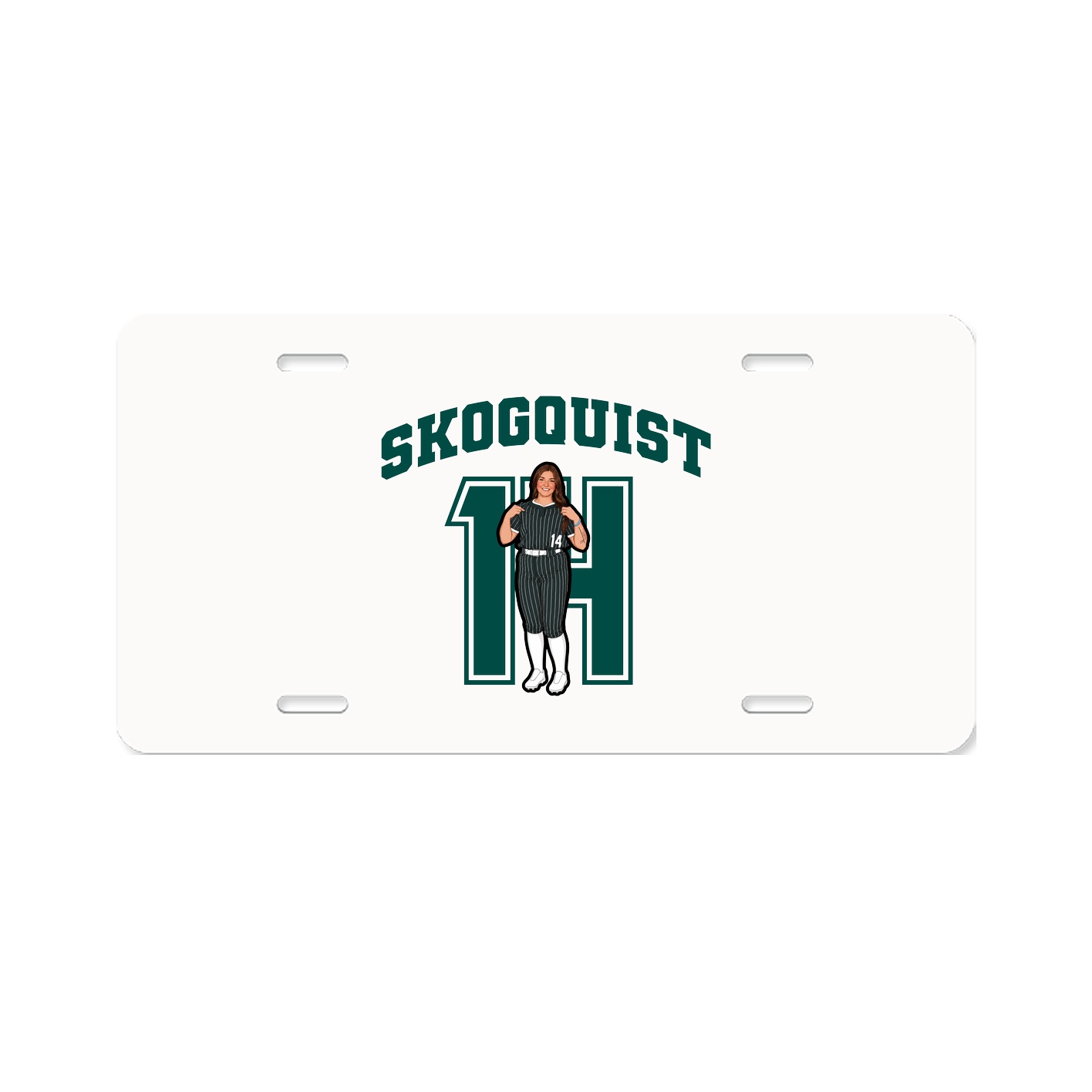 License Plate — Number in Classic