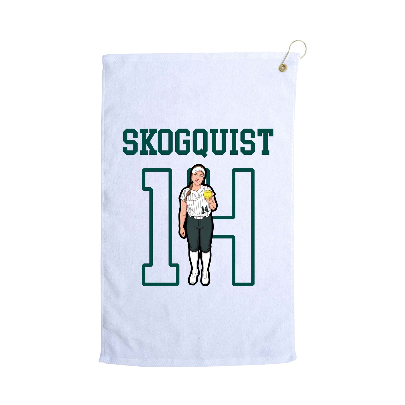 Golf Towel — Shirsey in White