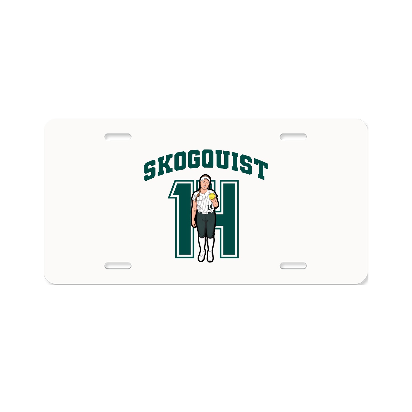 License Plate — Number in Classic