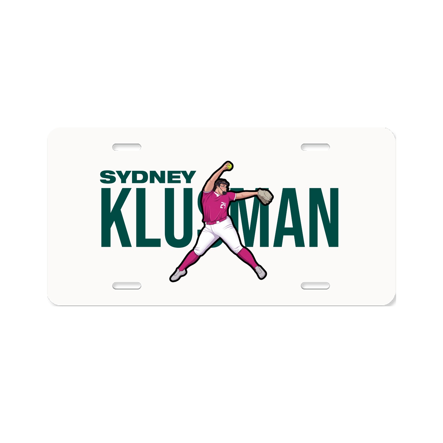 License Plate — Player Name in Classic