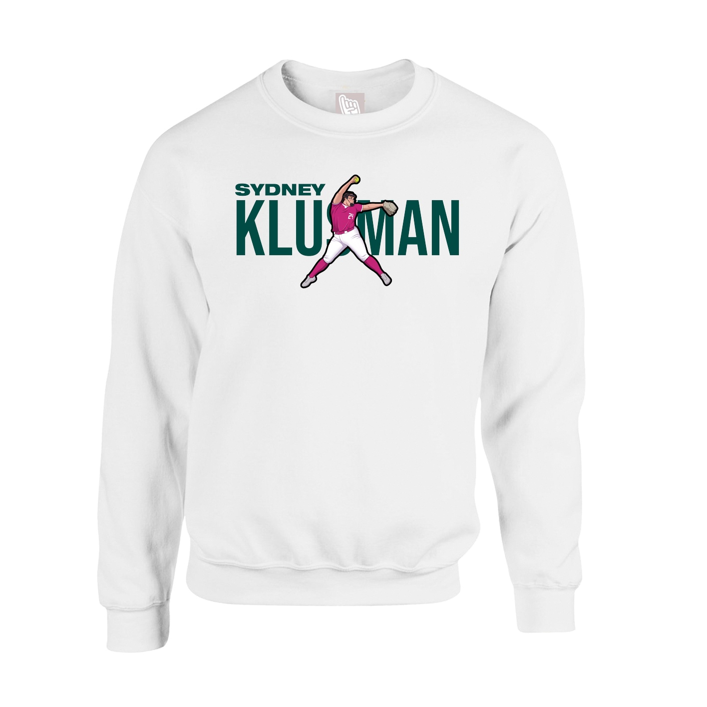 Fleece Crew — Player Name in White