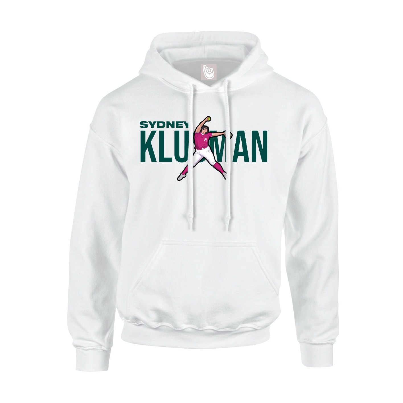 Youth Hoodie — Player Name in White