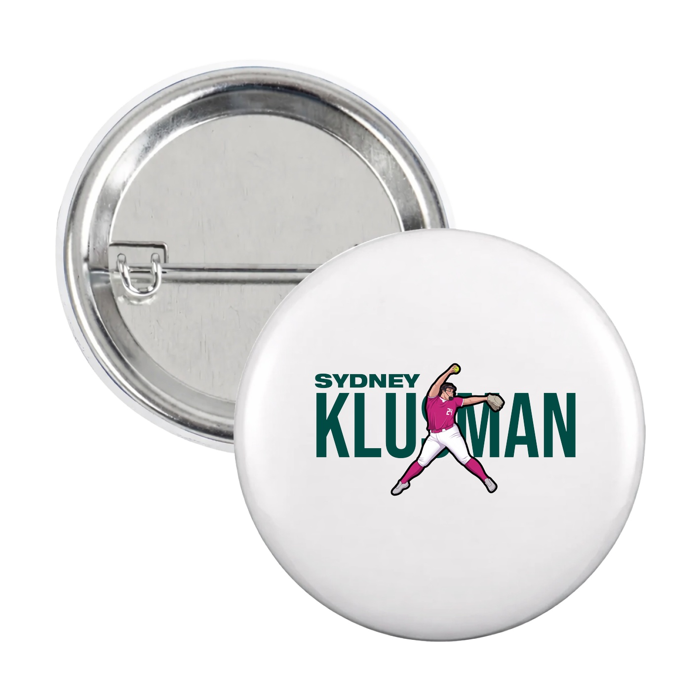 Game Day Button — Player Name in White