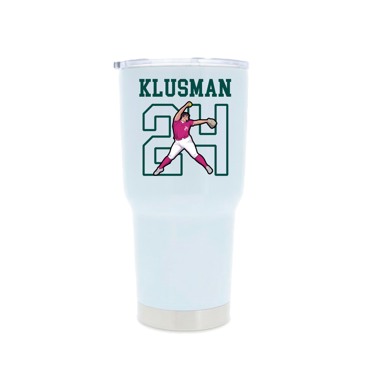 30oz Stainless Steel Tumbler — Shirsey in White