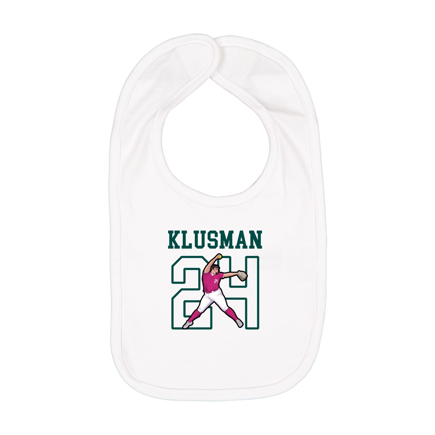 Infant Bib — Shirsey in White