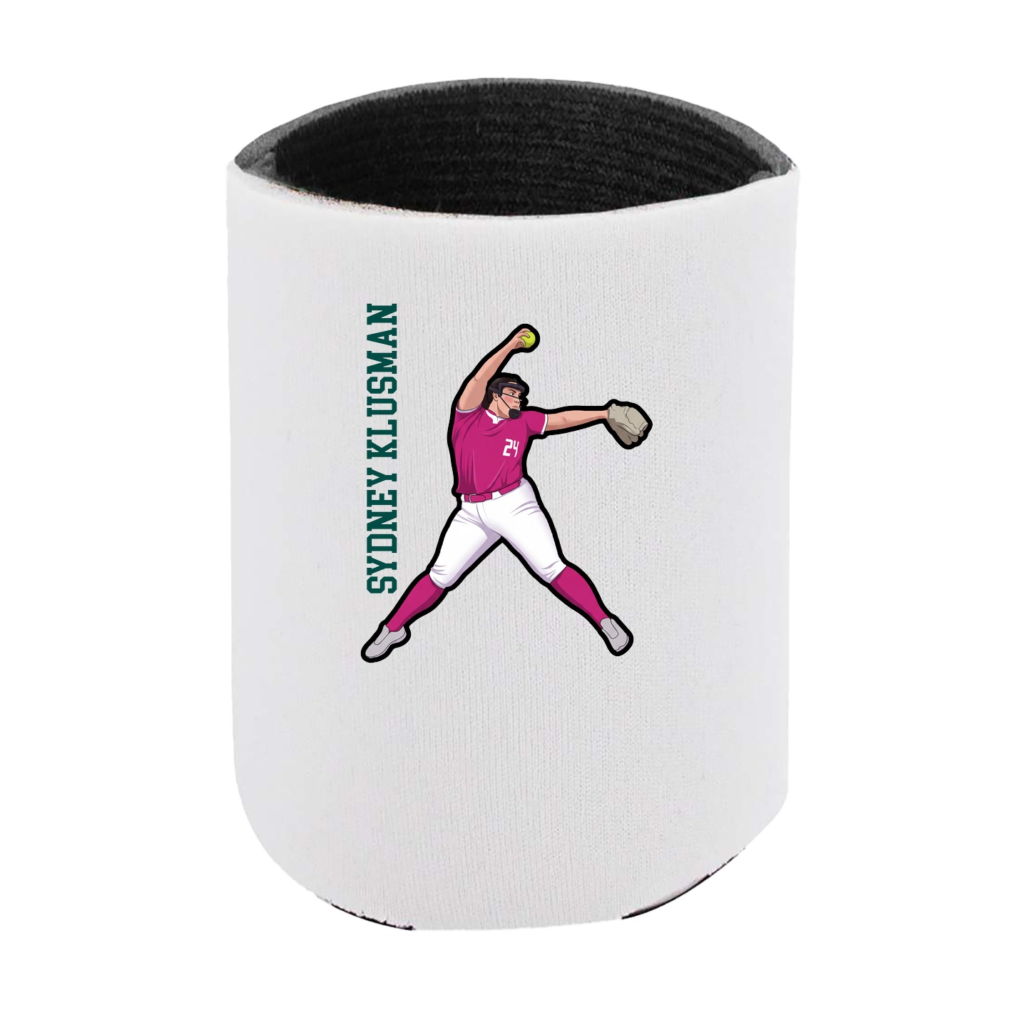 Can Holder — Name Vertical in White