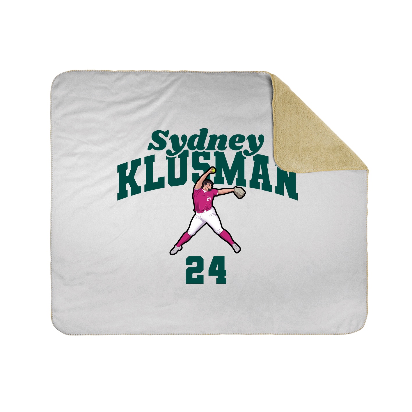 Throw Blanket — Signature Arch in White