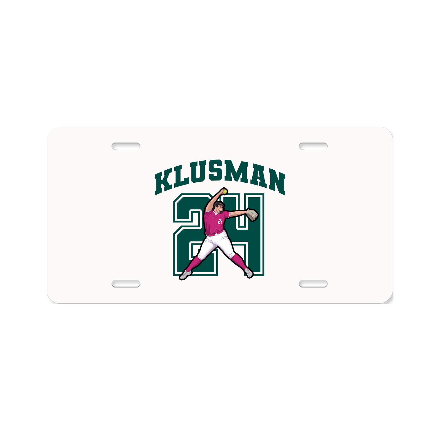 License Plate — Number in Classic