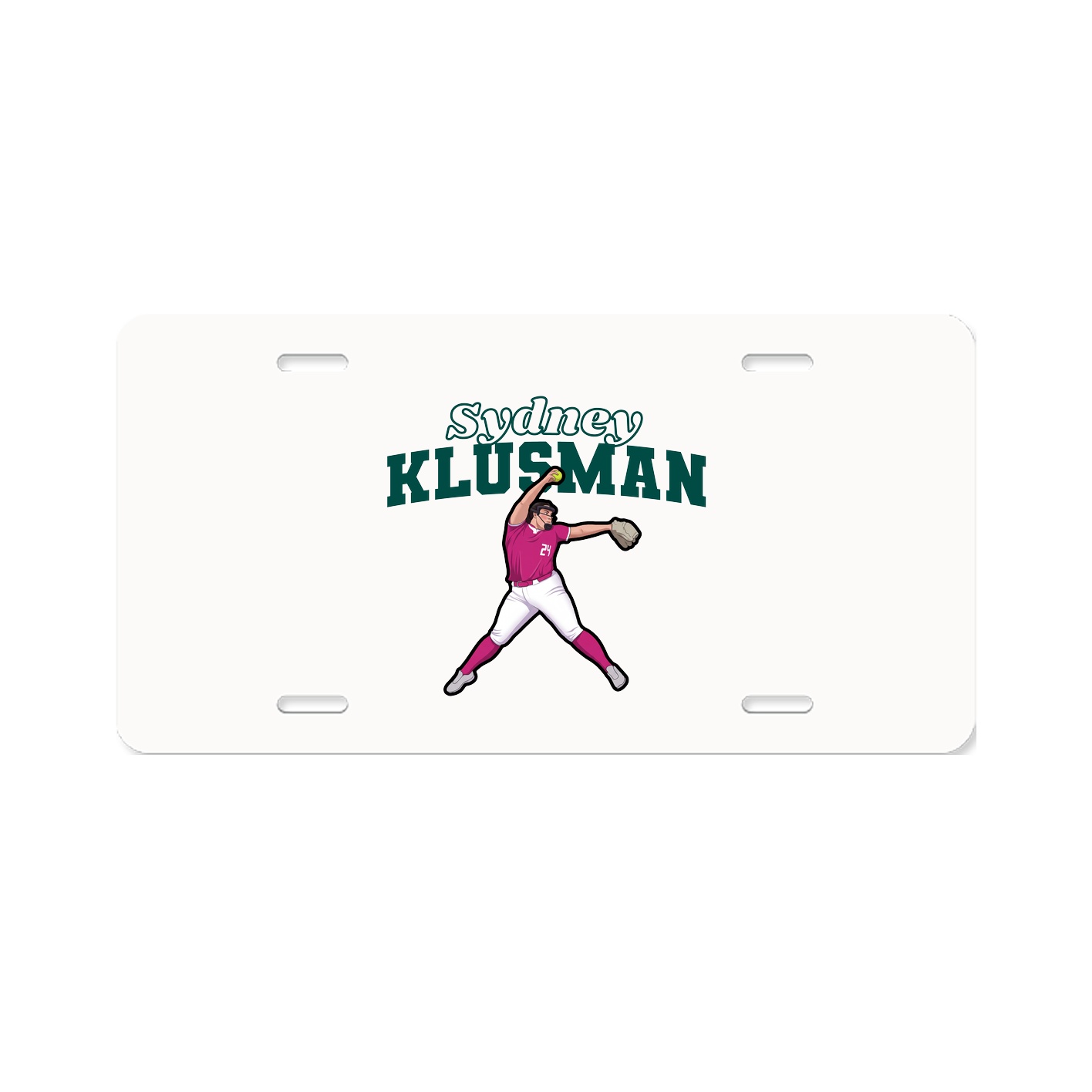 License Plate — Name Arch in Classic