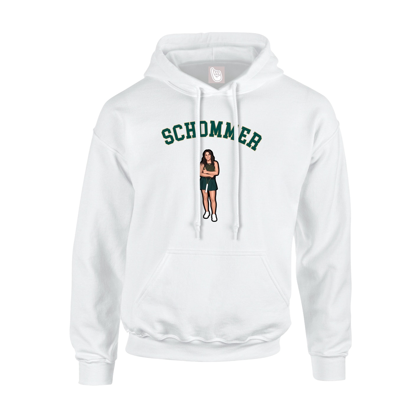 Hoodie — Shirsey Arch in White