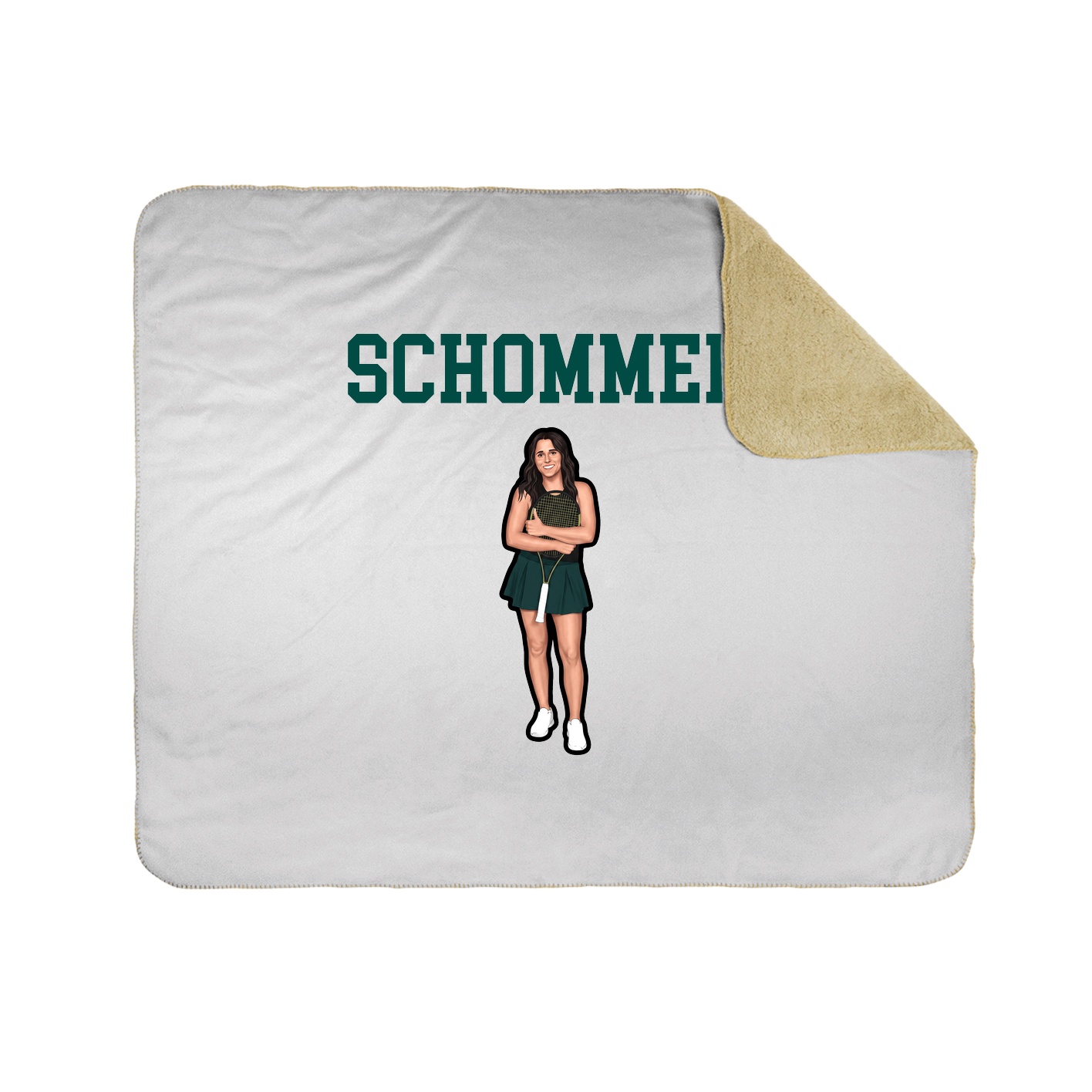 Throw Blanket — Shirsey in White