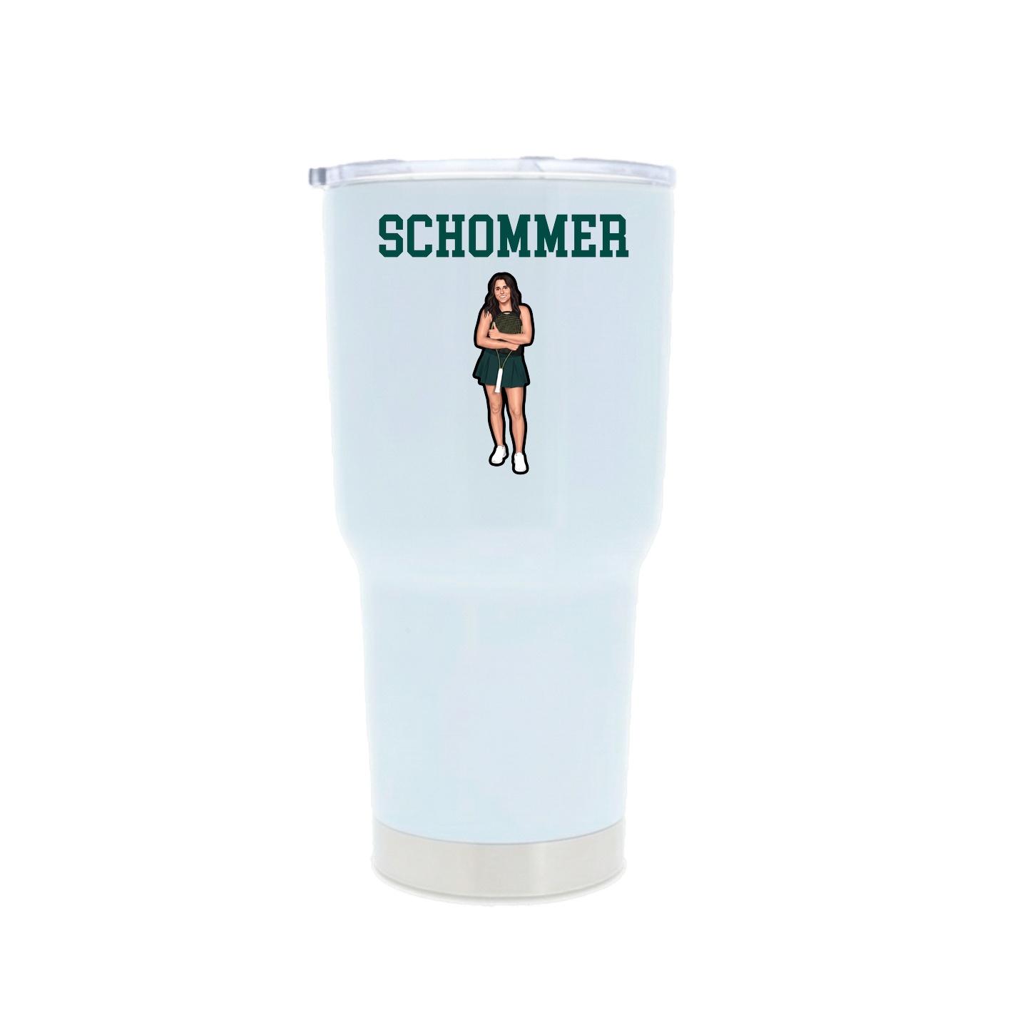 30oz Stainless Steel Tumbler — Shirsey in White
