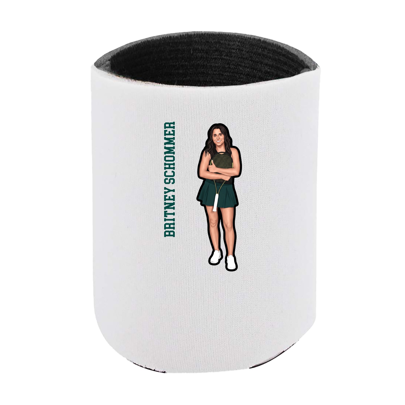 Can Holder — Name Vertical in White