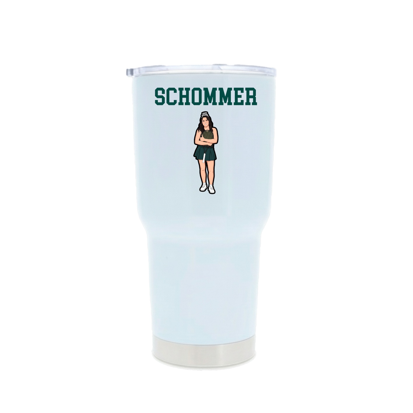 30oz Stainless Steel Tumbler — Shirsey in White