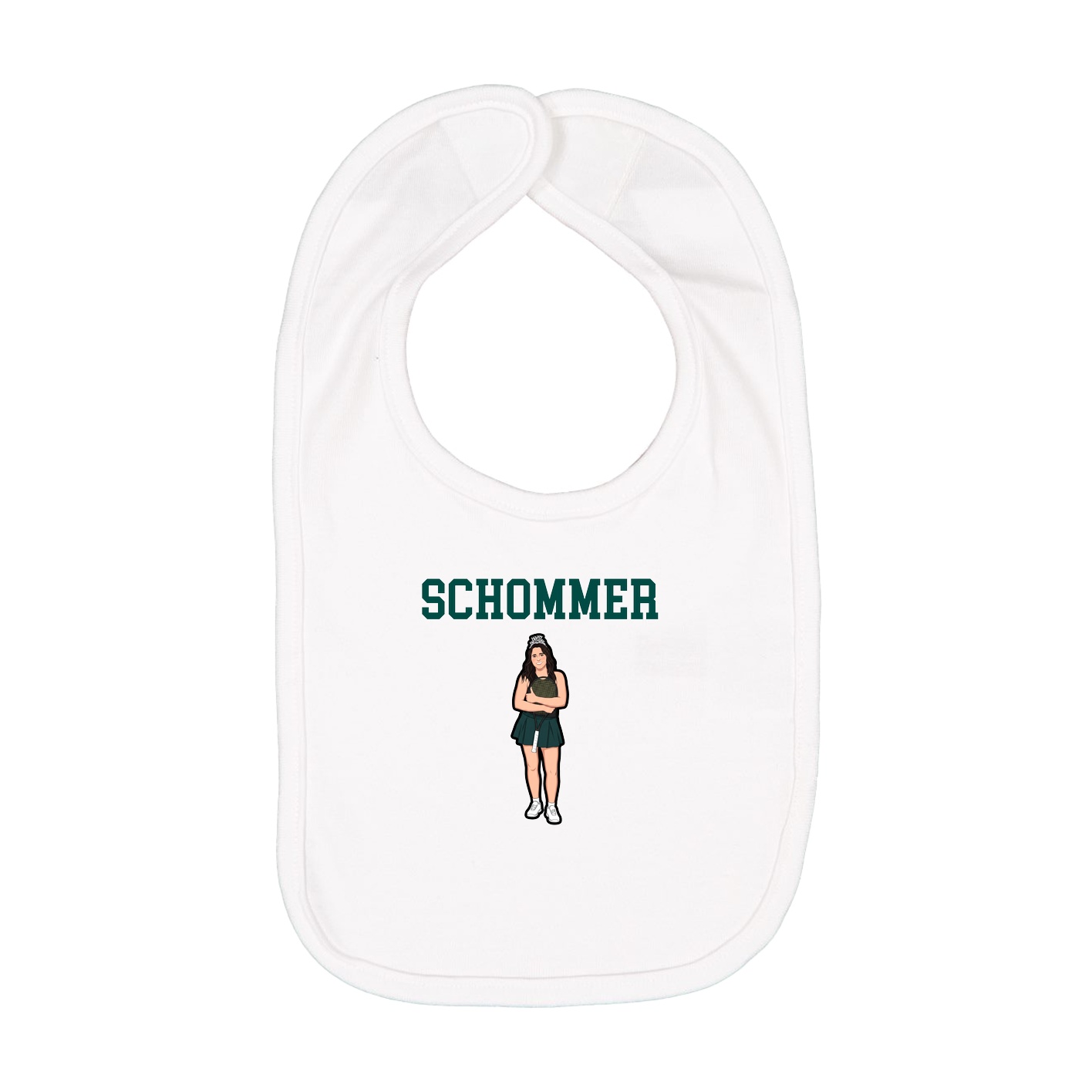 Infant Bib — Shirsey in White