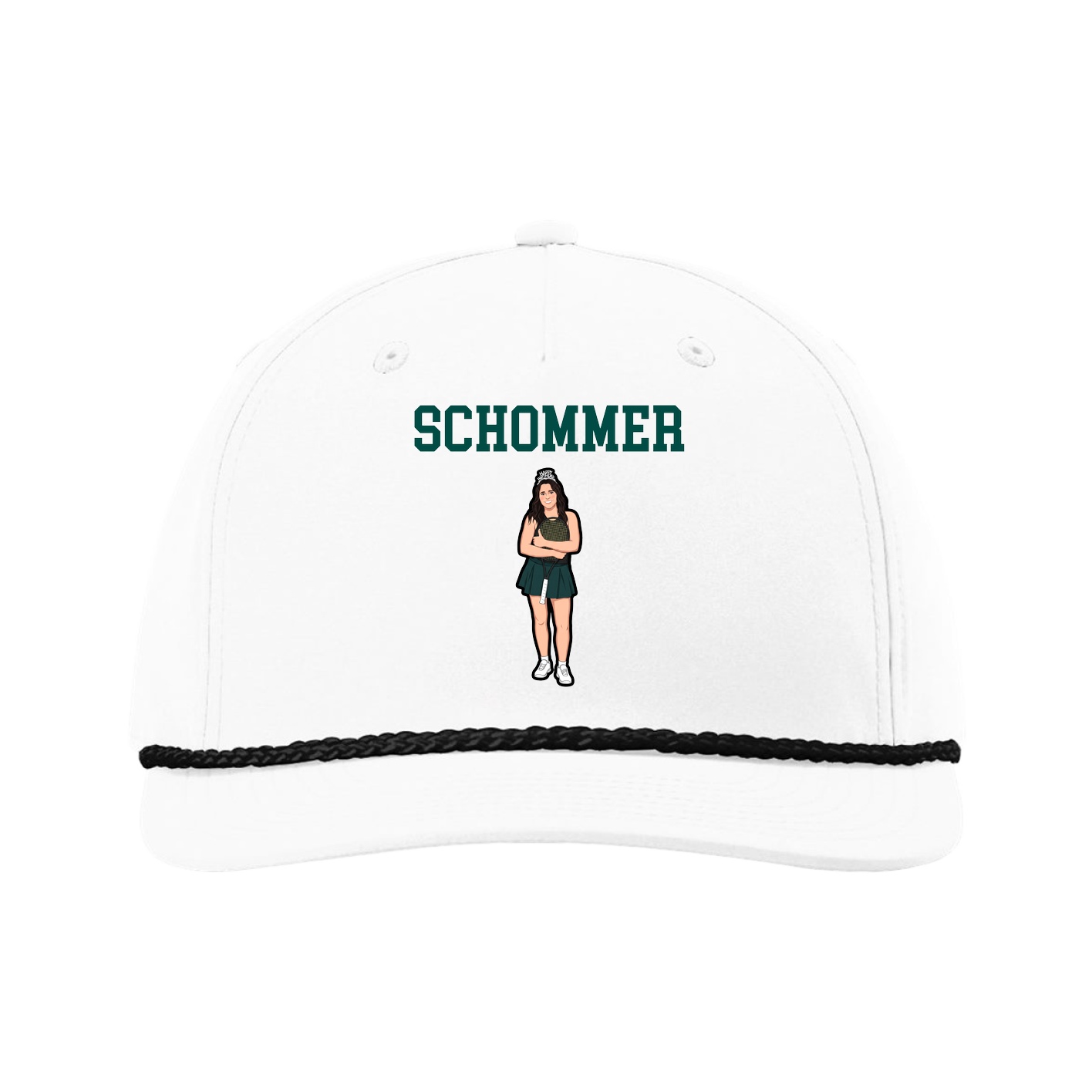 Five-Panel Classic Rope Cap — Shirsey in White