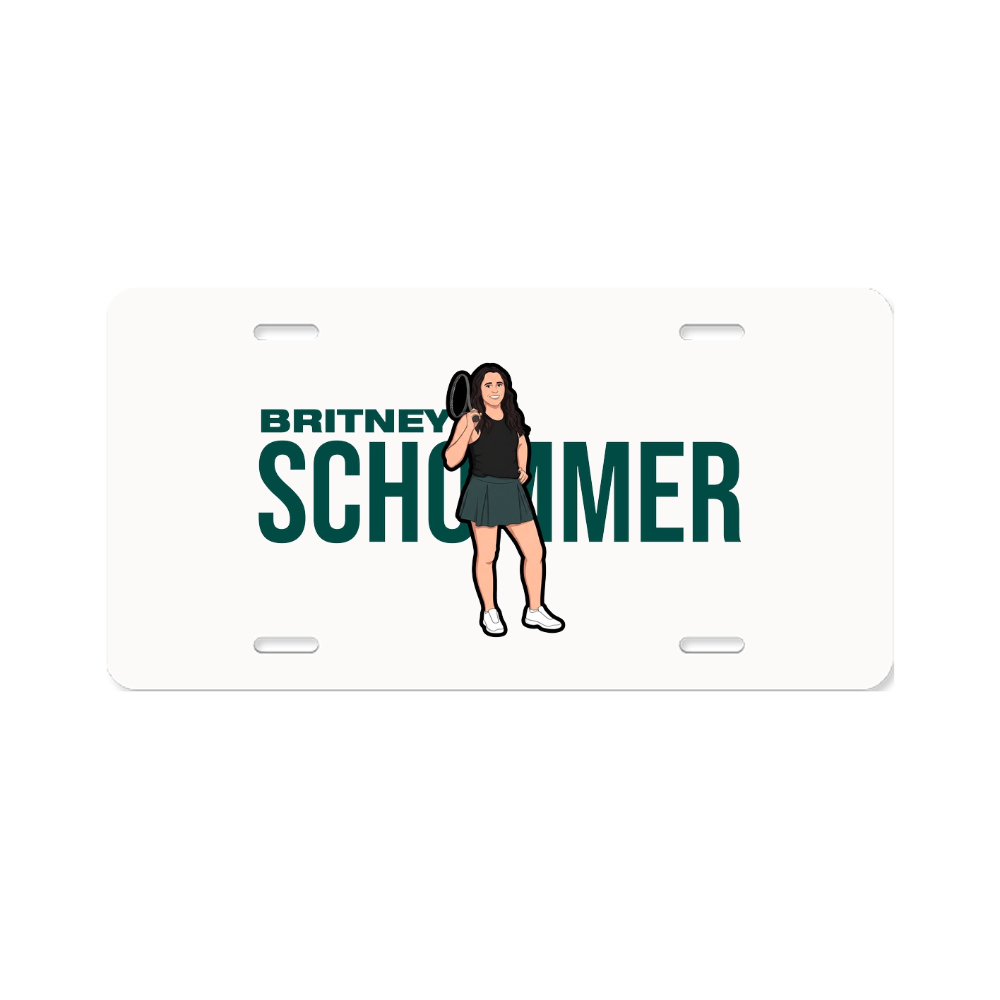 License Plate — Player Name in Classic