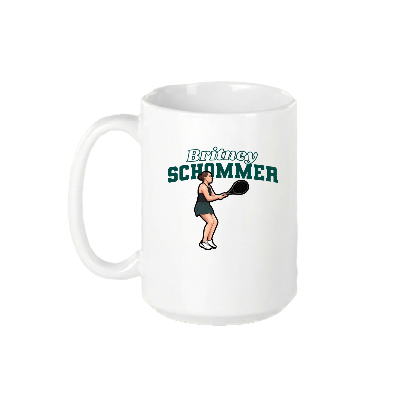 15oz Coffee Mug — Name Arch in White