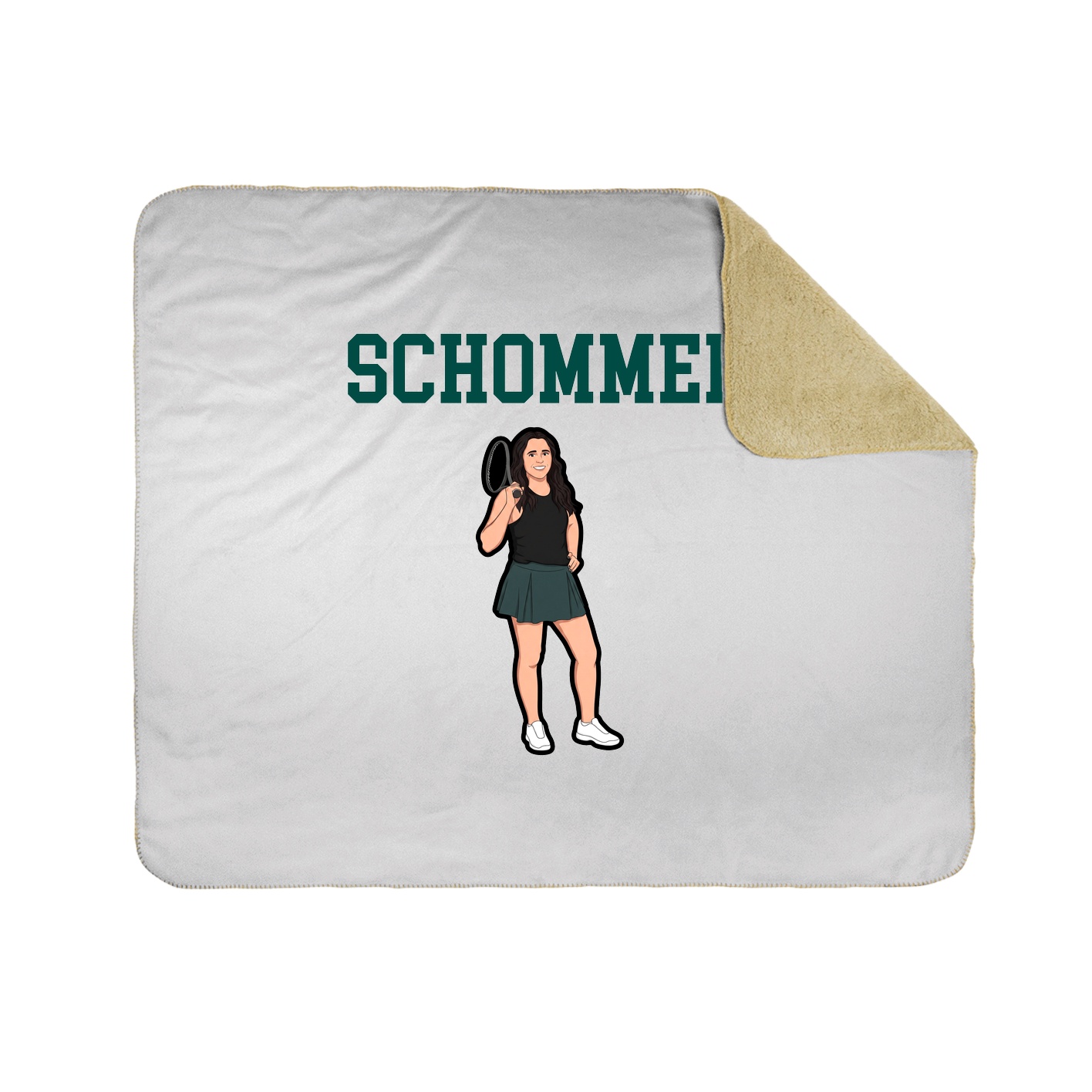 Throw Blanket — Shirsey in White