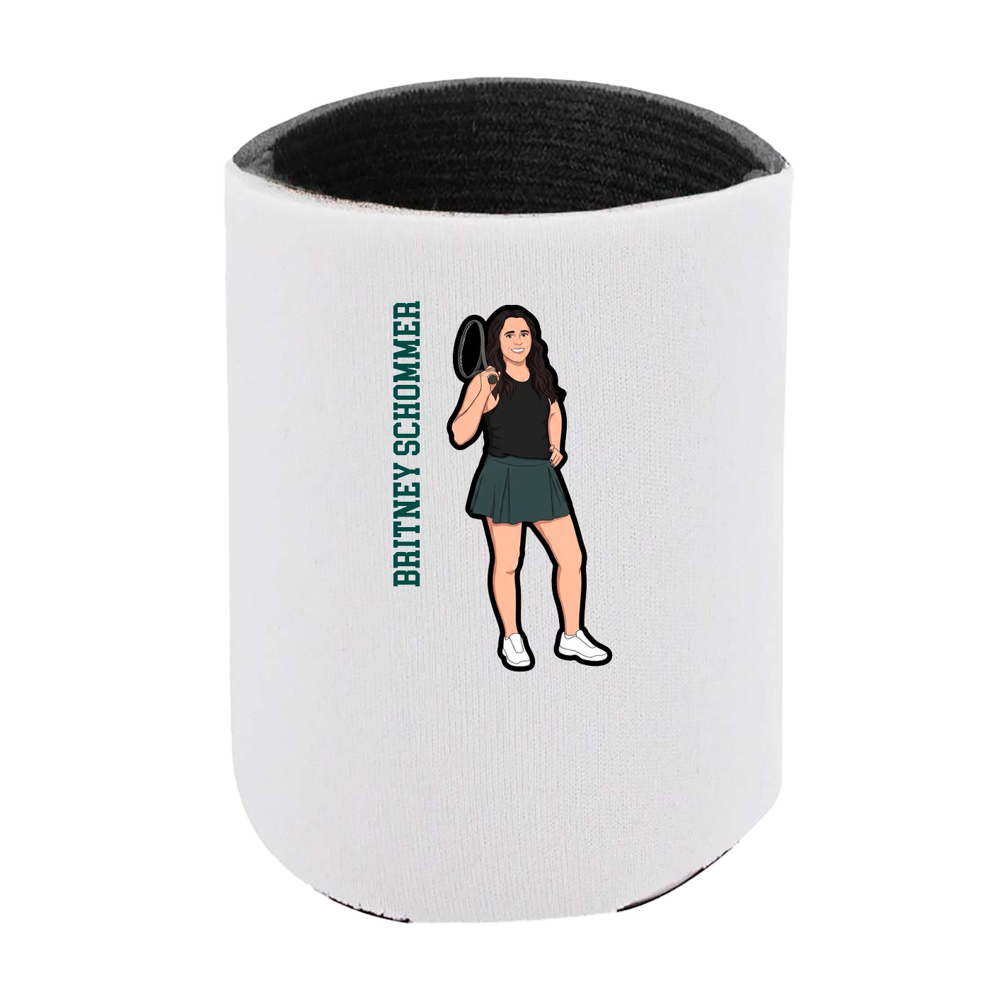 Can Holder — Name Vertical in White