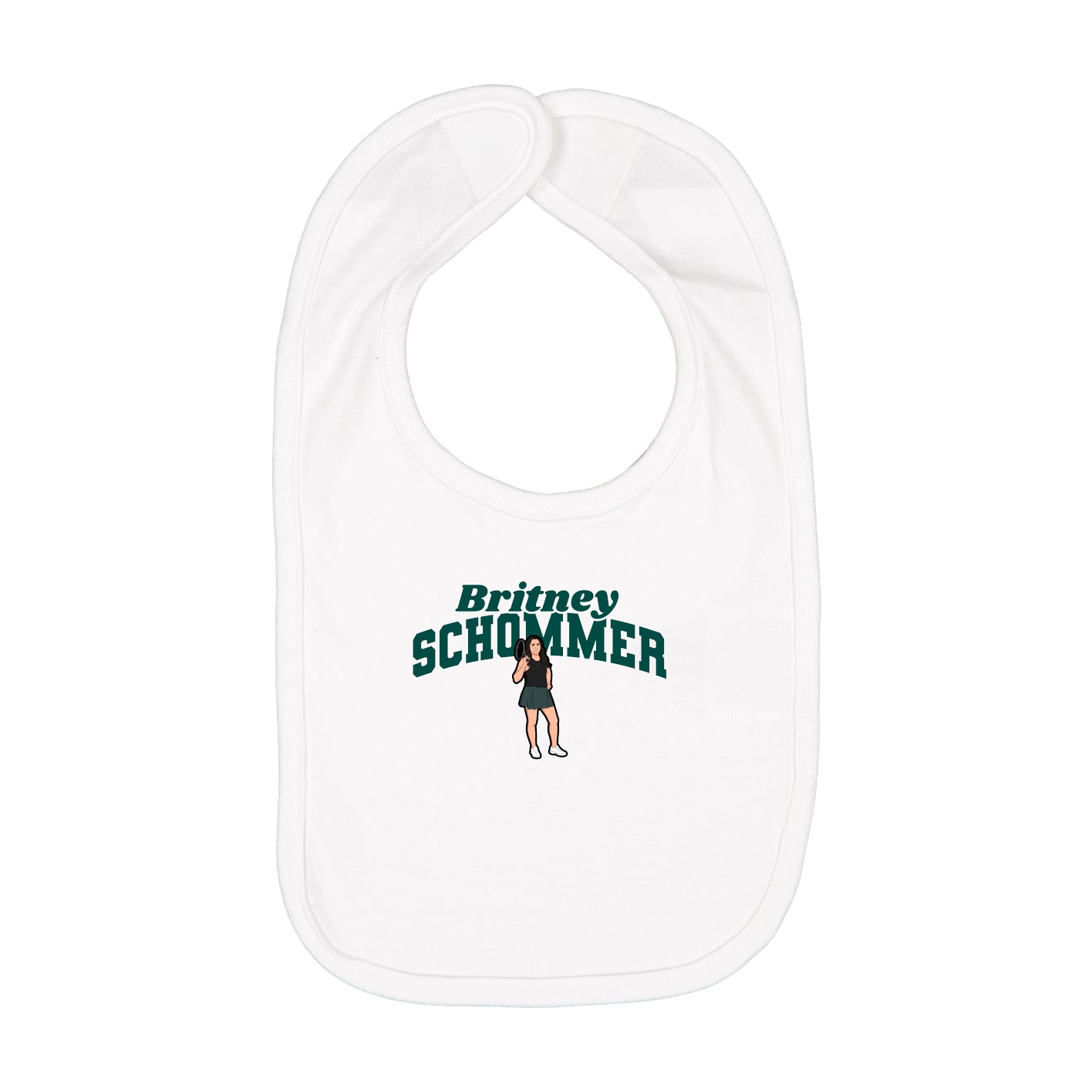Infant Bib — Signature Arch in White