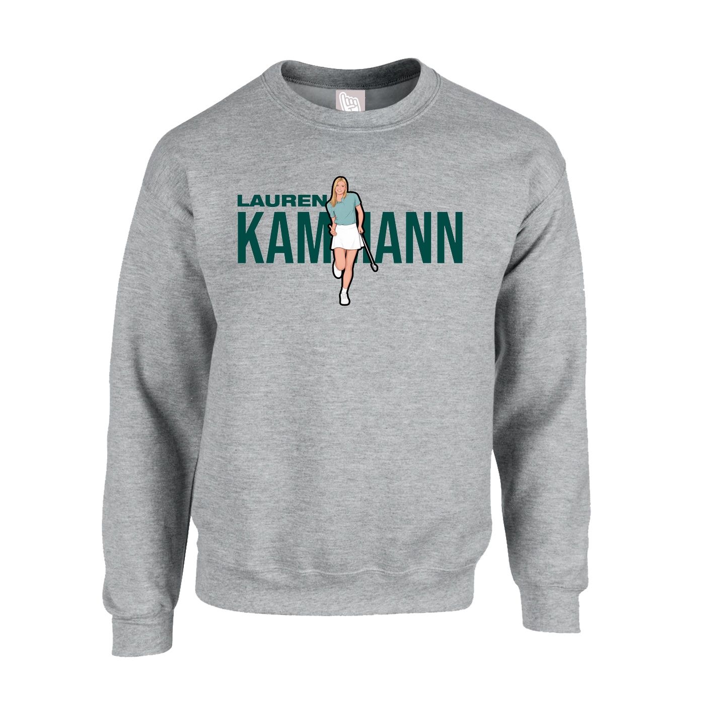 Fleece Crew — Player Name in Grey