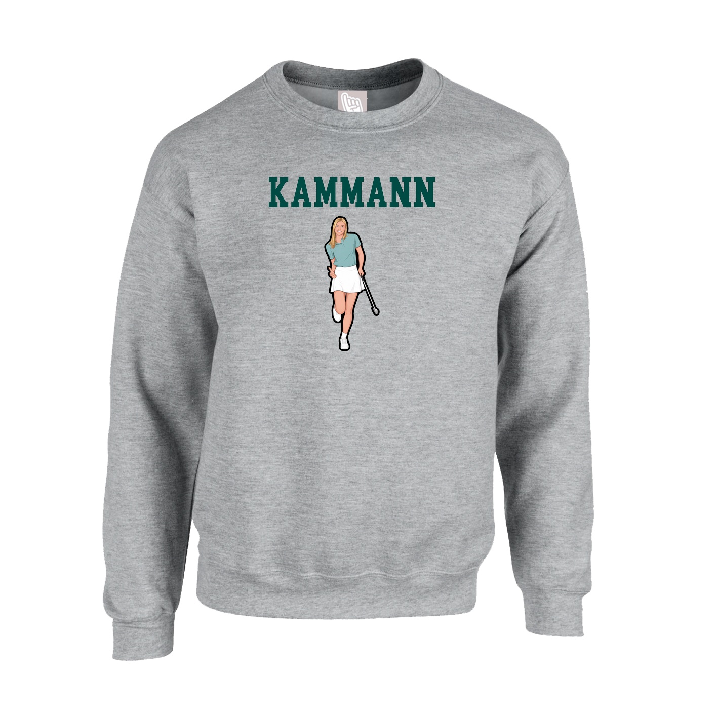 Fleece Crew — Shirsey in Grey