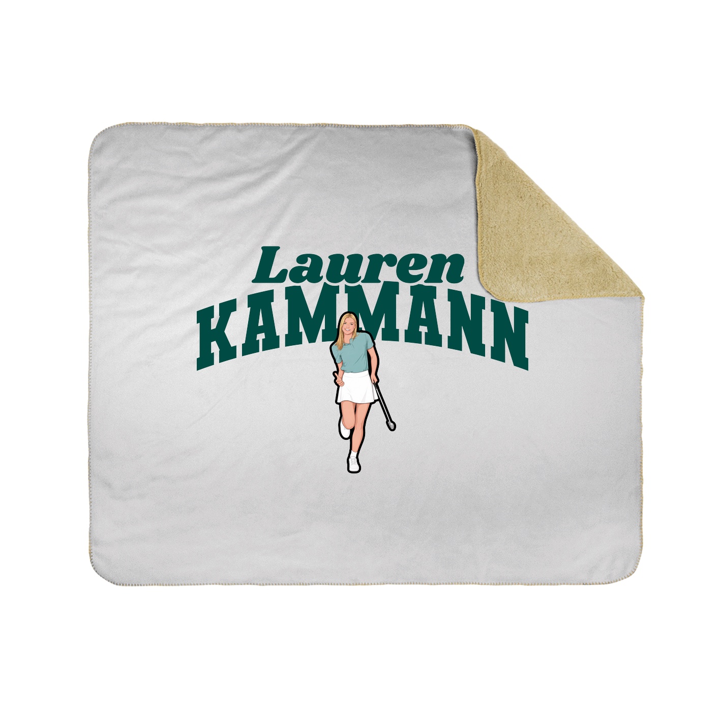 Throw Blanket — Signature Arch in White