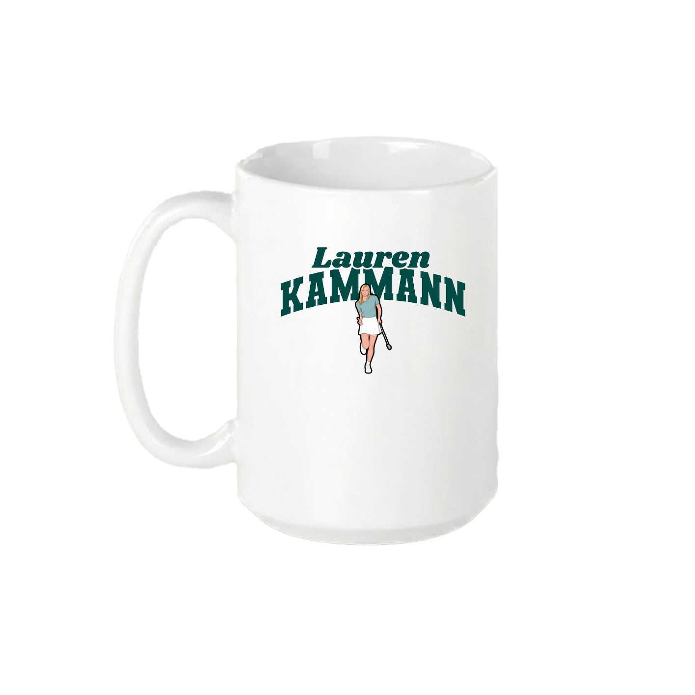 15oz Coffee Mug — Signature Arch in White