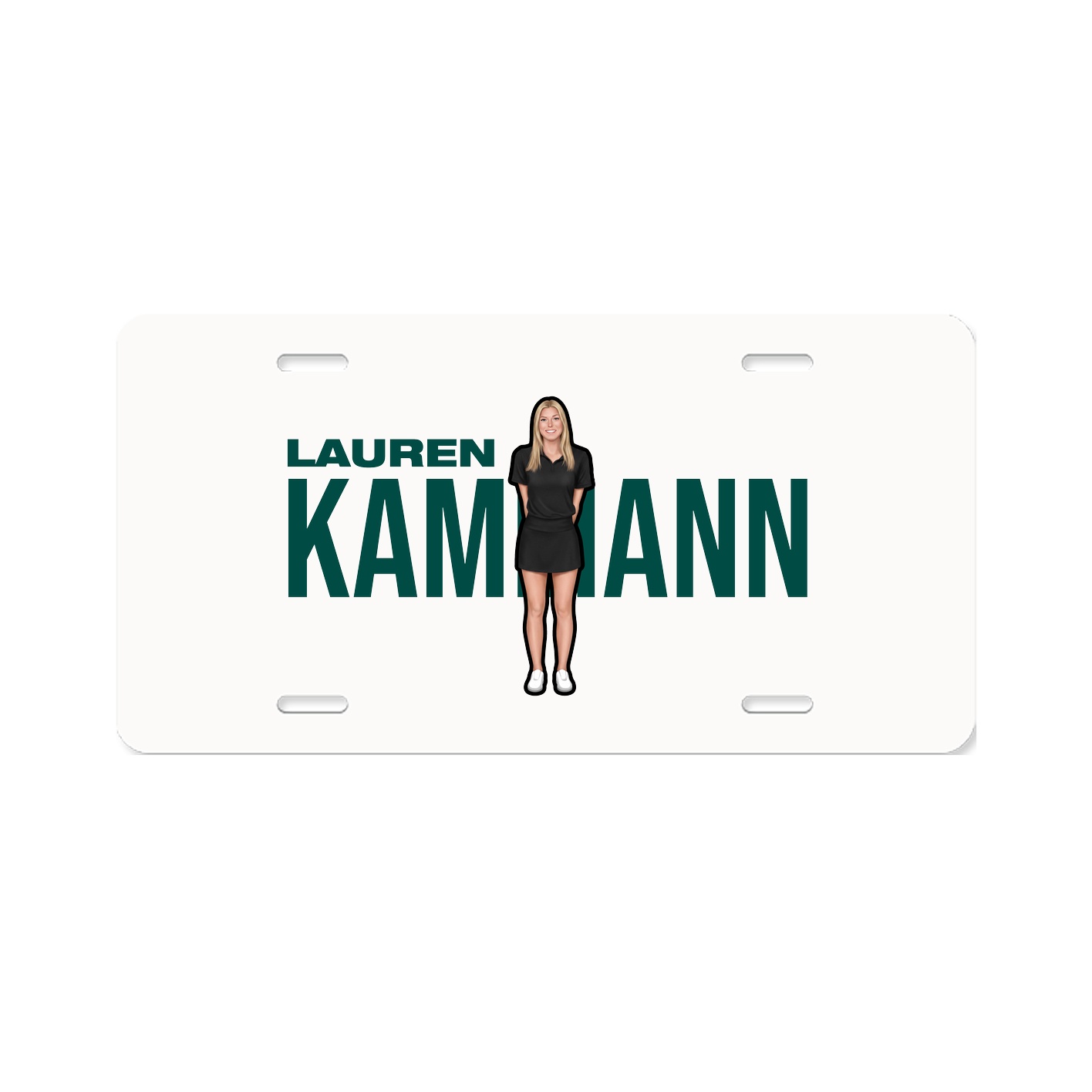 License Plate — Player Name in Classic