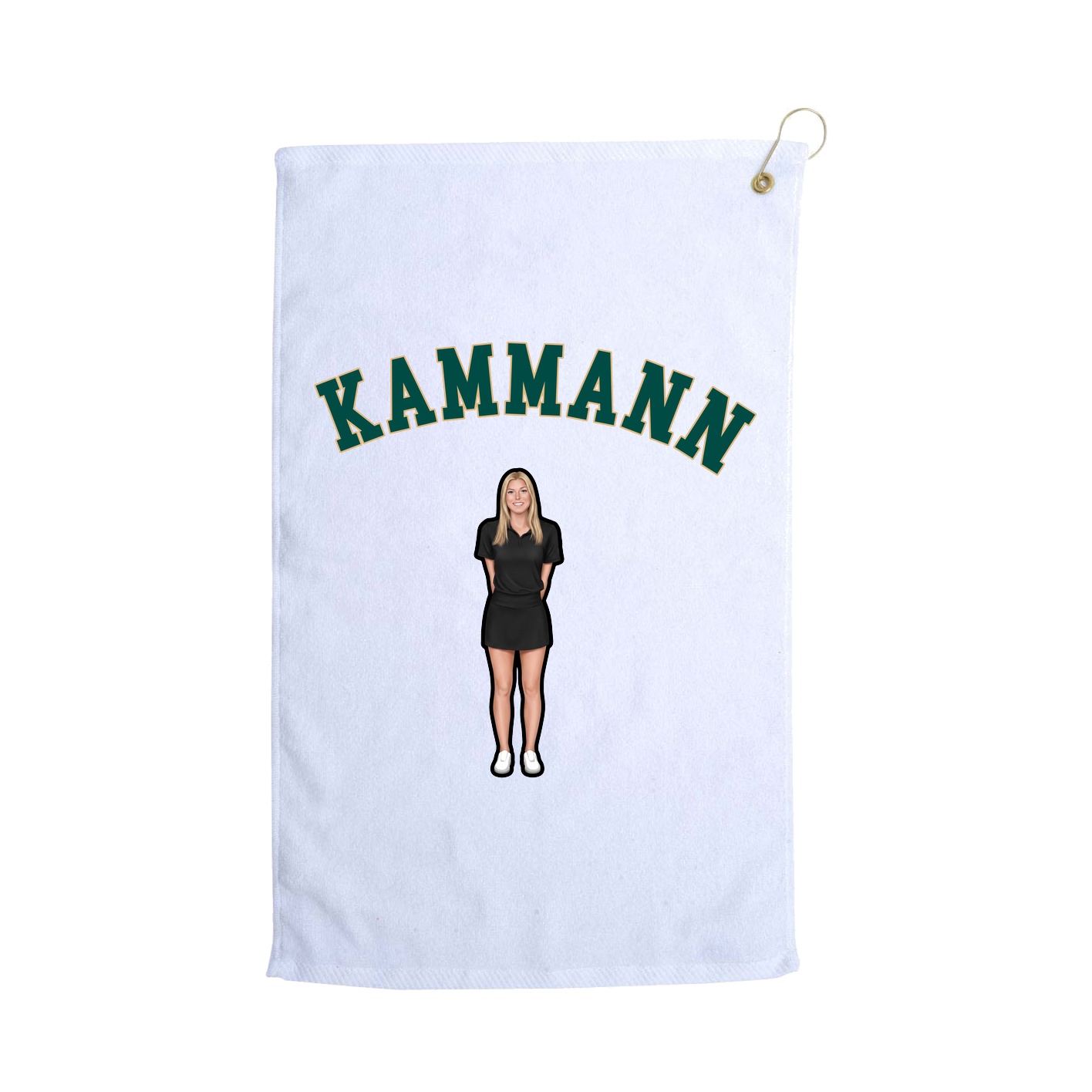 Golf Towel — Shirsey Arch in White